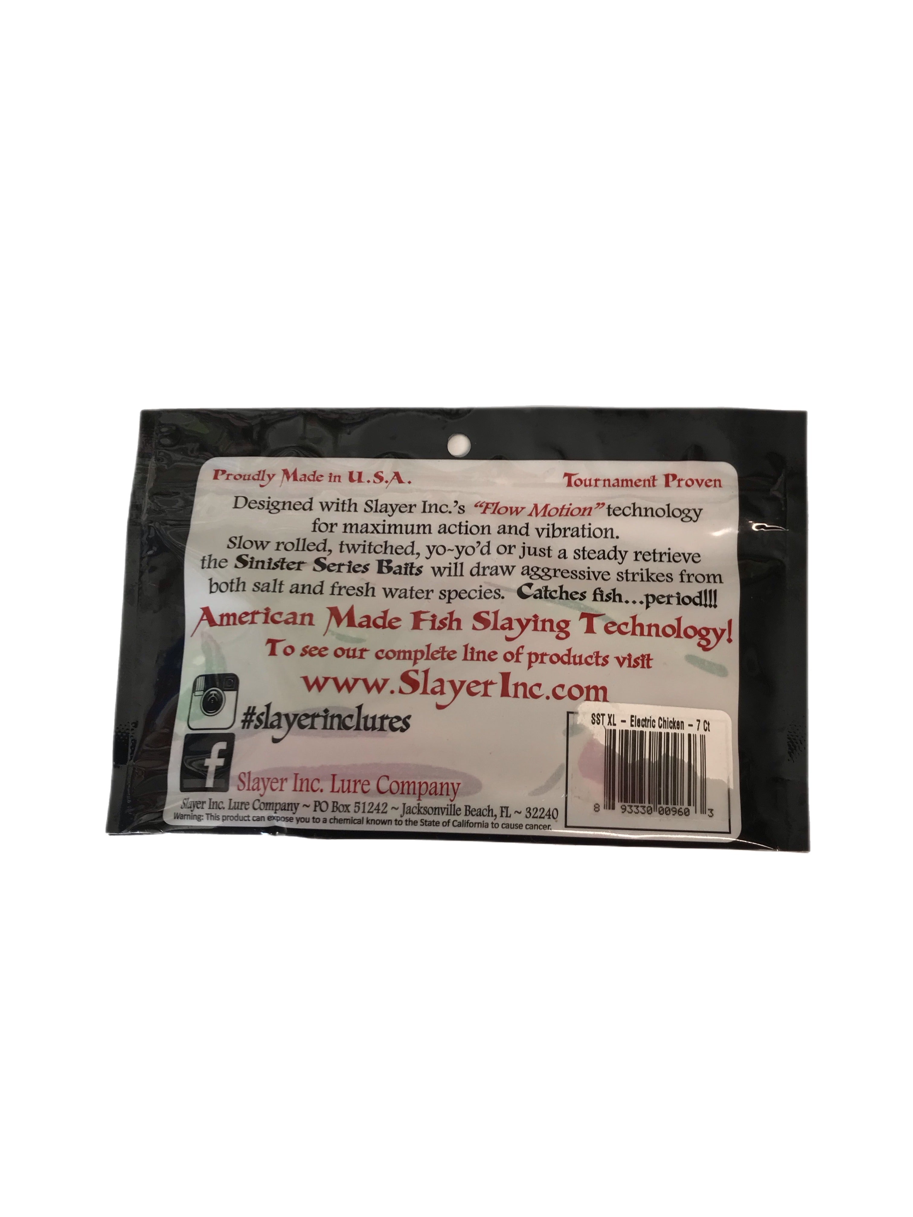 Slayer Inc Sinister Swim Tail 4’ Electric Chicken