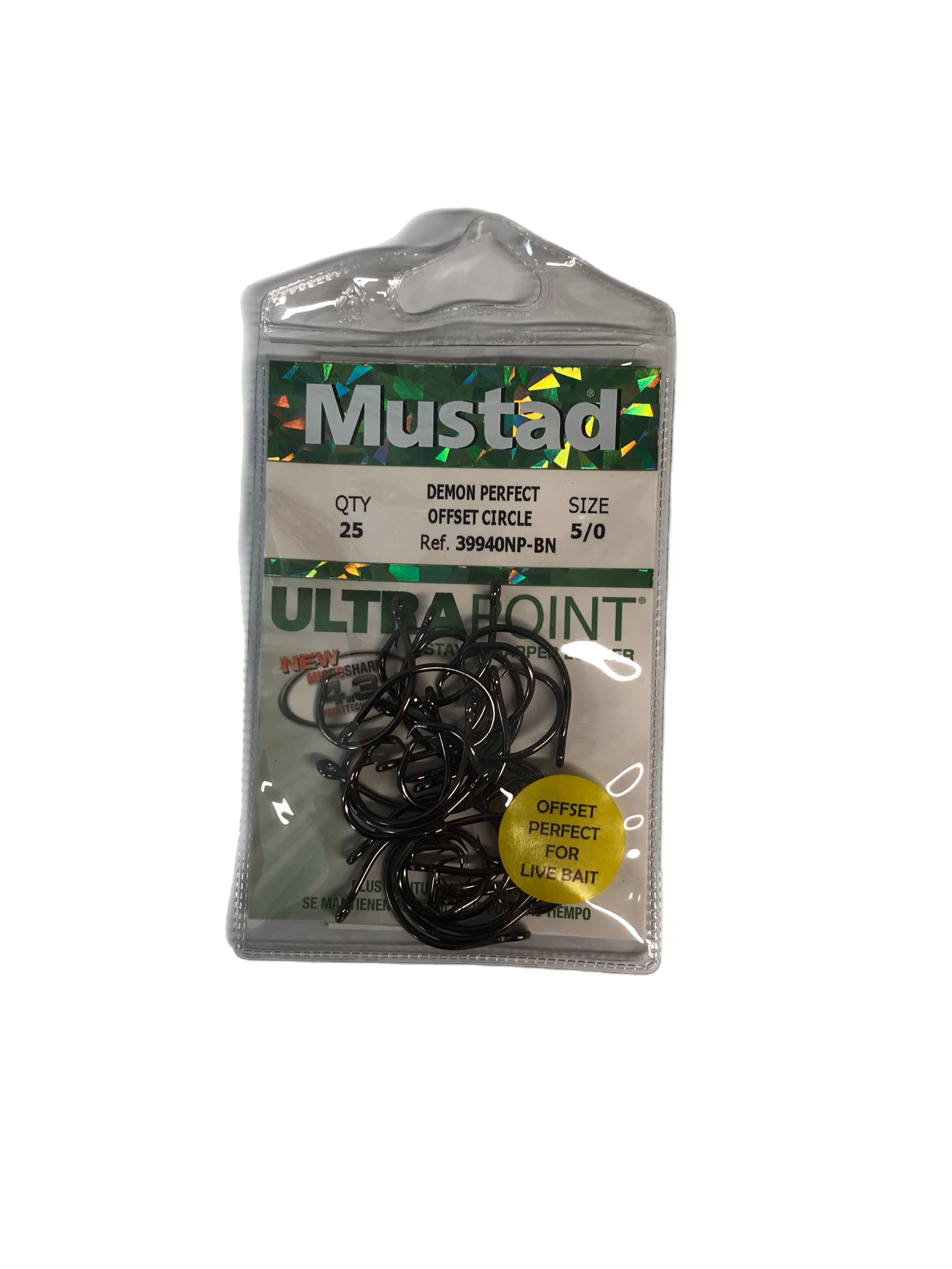 Mustad Demon Offset Circle Hook 25 Pack