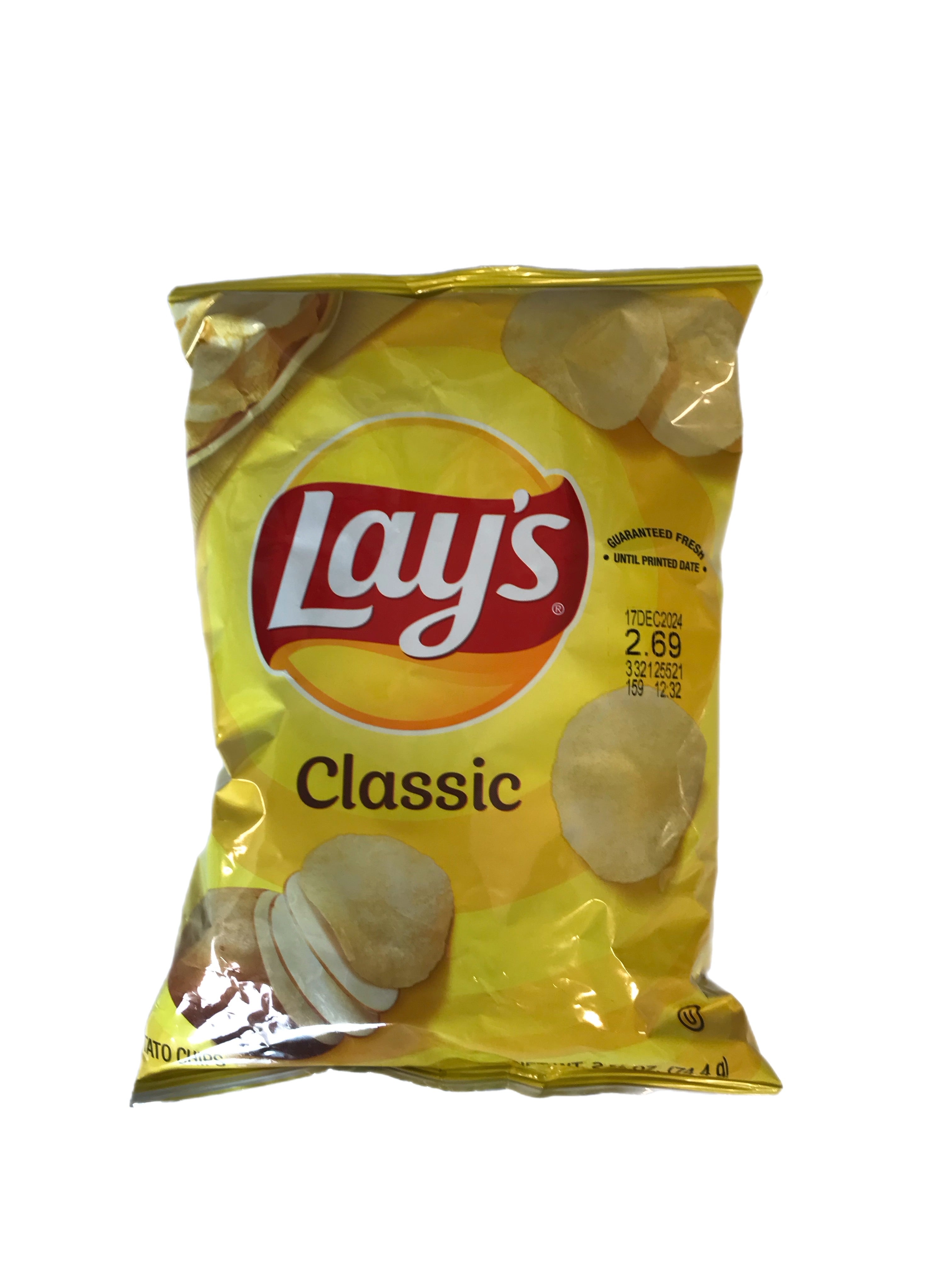 Lays 2.5/8 oz classic chips