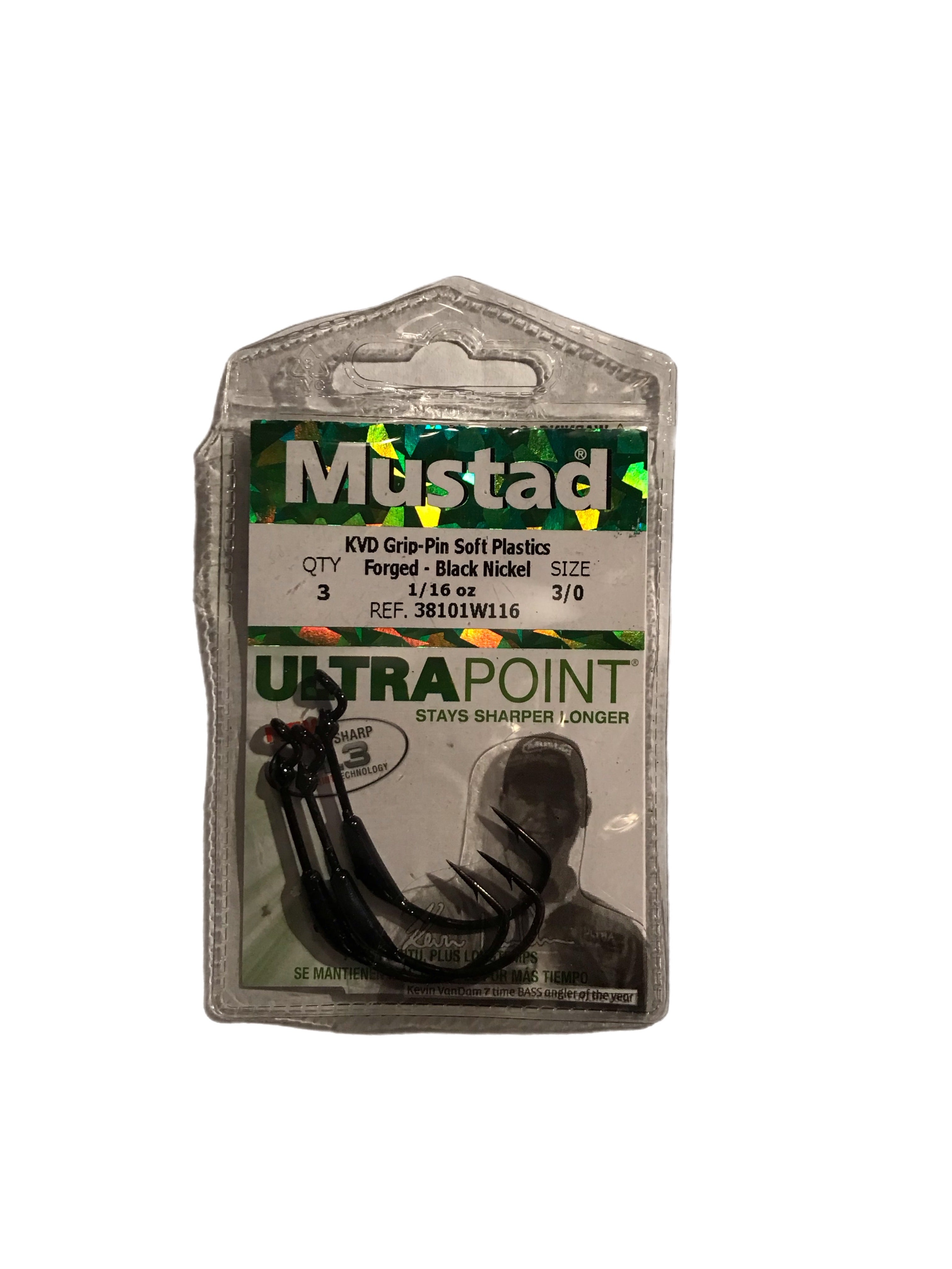 Mustad Kvp Grip Pin  (Soft Plastics)